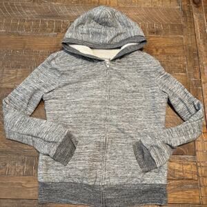 Reflex Gray Heathered Zip-Up Boys Hoodie XL Sherpa Lined Cozy Outdoors Outside